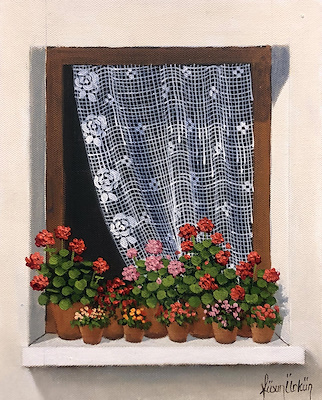 Füsun Ürkün imzalı tablo — 25×20 cm, 2.200 TL müzayede satışı