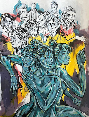 Mehmet Cihan Gezen imzalı tablo — 100×100 cm, 900 TL müzayede satışı