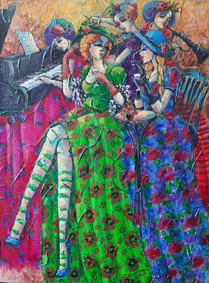 Derya Yıldız imzalı tablo — Akrilik Boya, 40×30 cm, 3.000 TL müzayede satışı