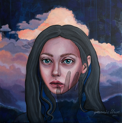 Yasemin Uzun imzalı tablo — Akrilik Boya, 50×50 cm, 1.500 TL müzayede satışı