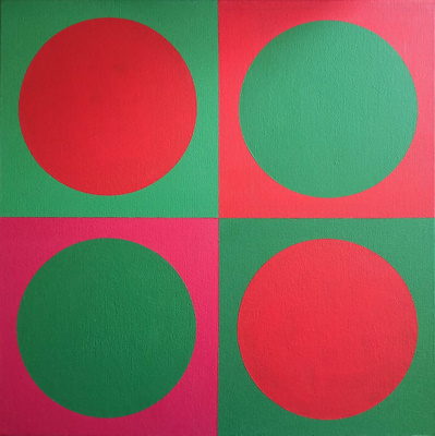 Hamid Alioğlu imzalı tablo — Akrilik Boya, 40×40 cm, 1.500 TL müzayede satışı