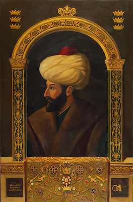 Nazım Mehmet imzalı tablo — 135×88 cm, 13.000 TL müzayede satışı