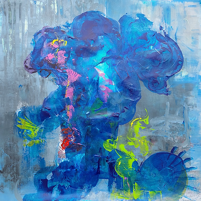 Pınar Akbaba imzalı tablo — Akrilik Boya, 60×60 cm, 2.000 TL müzayede satışı