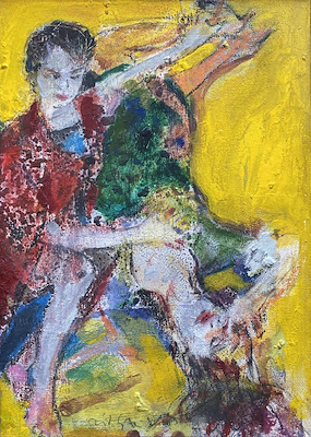 Adil Salih imzalı tablo — 35×25 cm, 2.000 TL müzayede satışı