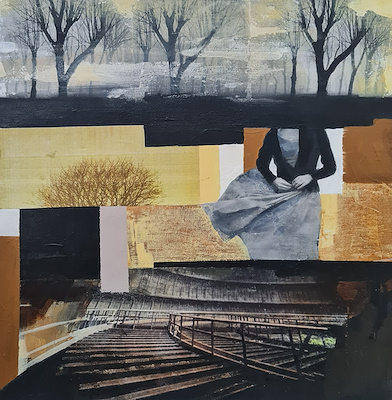 Barış Banaz imzalı tablo — Akrilik Boya, 40×40 cm, 2.000 TL müzayede satışı