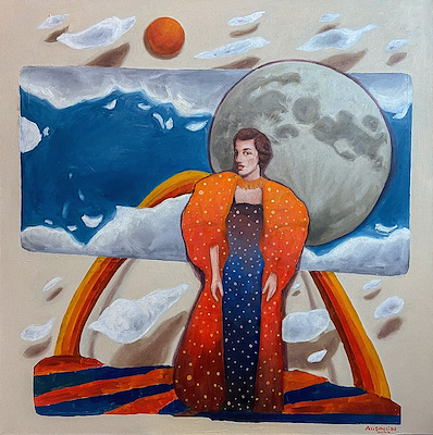 Ali Şahin imzalı tablo — Yağlı Boya, 100×100 cm, 7.500 TL müzayede satışı