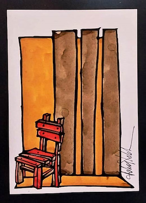 Hakan Dilek imzalı tablo — Karışık Teknik, 20×15 cm, 900 TL müzayede satışı