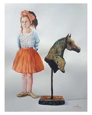 İsmail Erbaş imzalı tablo — Sulu Boya, 61×47 cm, 3.500 TL müzayede satışı