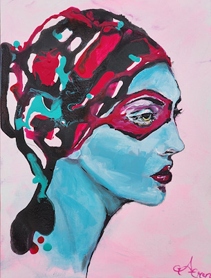 Gülhan Aktuğ Eren imzalı tablo — Akrilik Boya, 32×24 cm, 1.100 TL müzayede satışı