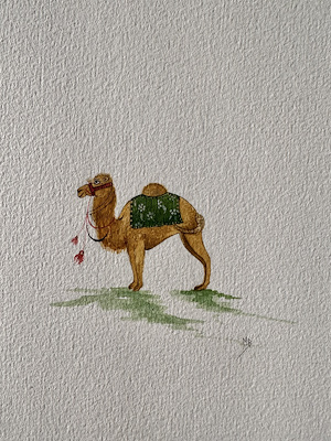 Meryem Bayraktar imzalı tablo — Sulu Boya, 15×15 cm, 1.200 TL müzayede satışı