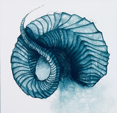 Ekin Deveci imzalı tablo — Karışık Teknik, 50×50 cm, 3.500 TL müzayede satışı