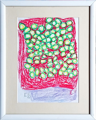 Esma Ekiz imzalı tablo — Pastel Boya, 34×24 cm, 1.750 TL müzayede satışı
