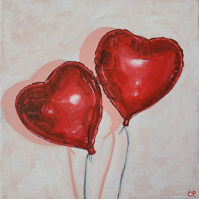 Cansu Porsuk imzalı tablo — Akrilik Boya, 20×20 cm, 2.500 TL müzayede satışı