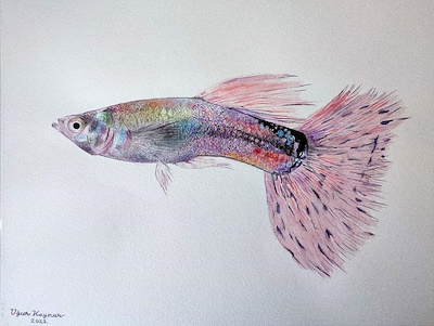 Uğur Kaynar imzalı tablo — Sulu Boya, 32×24 cm, 3.000 TL müzayede satışı