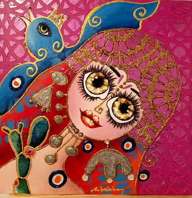 Nurten Balaban imzalı tablo — Yağlı Boya, 40×40 cm, 4.000 TL müzayede satışı