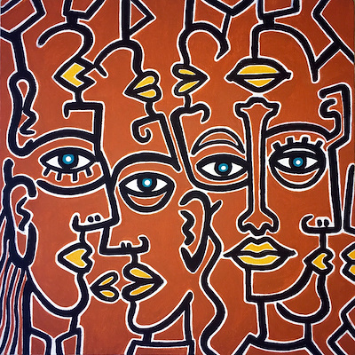 Can Genca imzalı tablo — Akrilik Boya, 40×40 cm, 6.500 TL müzayede satışı
