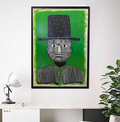 Dilek Özalp imzalı tablo — Karışık Teknik, 100×70 cm, 11.000 TL müzayede satışı