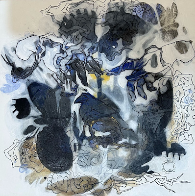 Neslihan Kıyar imzalı tablo — Karışık Teknik, 50×50 cm, 8.000 TL müzayede satışı