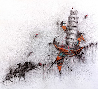 Sedat Gökçe imzalı tablo — Karışık Teknik, 50×55 cm, 10.000 TL müzayede satışı