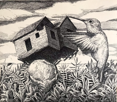 Şahin Çetin imzalı tablo — 40×40 cm, 5.000 TL müzayede satışı