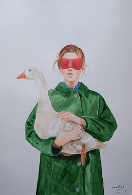 İsmail Erbaş imzalı tablo — Sulu Boya, 50×35 cm, 3.500 TL müzayede satışı