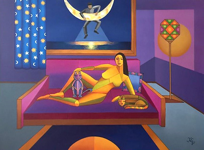 Ayşe Feryal Gökkaya imzalı tablo — Yağlı Boya, 80×90 cm, 2.800 TL müzayede satışı