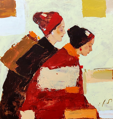 Servet Tosun imzalı tablo — Akrilik Boya, 70×70 cm, 8.000 TL müzayede satışı