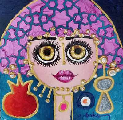 Nurten Balaban imzalı tablo — Yağlı Boya, 15×15 cm, 1.500 TL müzayede satışı