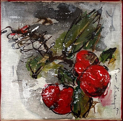 Pınar Kuseyri imzalı tablo — Akrilik Boya, 15×15 cm, 1.500 TL müzayede satışı