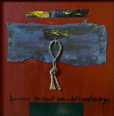 Tuğba Renkçi imzalı tablo — Karışık Teknik, 20×20 cm, 500 TL müzayede satışı