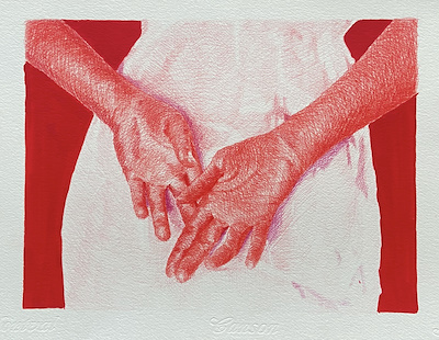 Selin Çeliktaş imzalı tablo — Karışık Teknik, 32×25 cm, 5.000 TL müzayede satışı