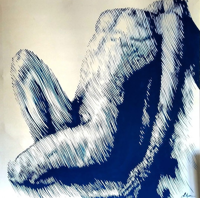 Fulya Şeker imzalı tablo — Akrilik Boya, 100×100 cm, 4.500 TL müzayede satışı