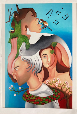 Ayşe Feryal Gökkaya imzalı tablo — Yağlı Boya, 70×110 cm, 4.200 TL müzayede satışı