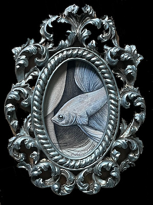 Eda Uzun imzalı tablo — Akrilik Boya, 8.5×13 cm, 2.000 TL müzayede satışı