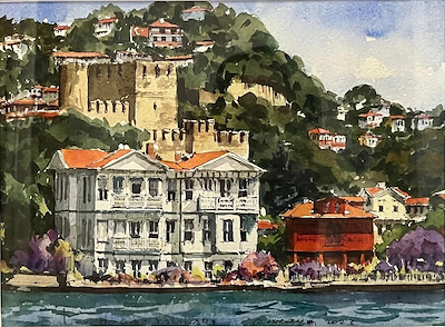 Yusuf Kemal Çankaya imzalı tablo — Sulu Boya, 30.5×23 cm, 2.600 TL müzayede satışı