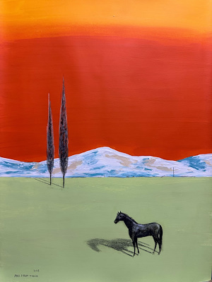 Anıl Fırat Tosun imzalı tablo — Karışık Teknik, 35×50 cm, 2.200 TL müzayede satışı