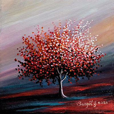 Songül Ketizmen imzalı tablo — Akrilik Boya, 20×20 cm, 1.500 TL müzayede satışı