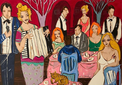 Gülay Baran imzalı tablo — Akrilik Boya, 50×70 cm, 15.000 TL müzayede satışı