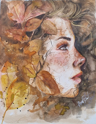 Pınar Silav imzalı tablo — Sulu Boya, 18×25 cm, 850 TL müzayede satışı
