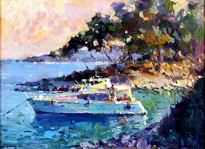 Ersan Ataşer imzalı tablo — Yağlı Boya, 30×40 cm, 7.500 TL müzayede satışı