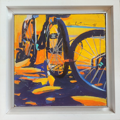 Burak Erim imzalı tablo — Akrilik Boya, 20×20 cm, 5.000 TL müzayede satışı