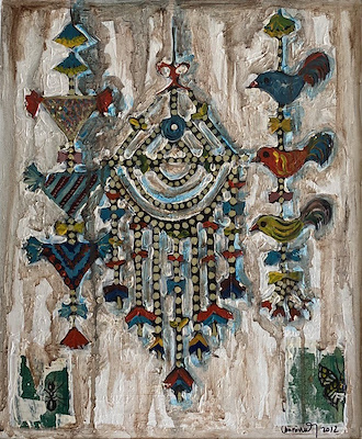 Mürüvvet Durak imzalı tablo — Yağlı Boya, 40×35 cm, 1.750 TL müzayede satışı