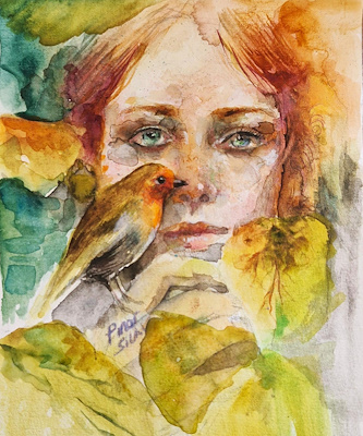 Pınar Silav imzalı tablo — Sulu Boya, 15×21 cm, 1.200 TL müzayede satışı