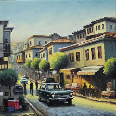 Ömer Sütçü imzalı tablo — Akrilik Boya, 30×30 cm, 3.700 TL müzayede satışı