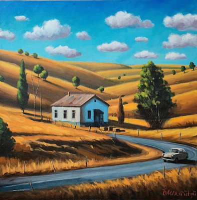 Ömer Sütçü imzalı tablo — Akrilik Boya, 50×50 cm, 6.000 TL müzayede satışı