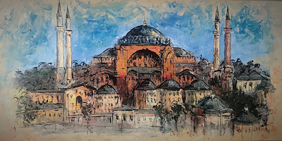 Mustafa Orhan imzalı tablo — Yağlı Boya, 50×100 cm, 7.000 TL müzayede satışı