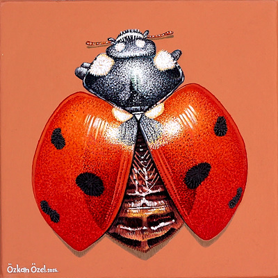 Özkan Özel imzalı tablo — Akrilik Boya, 20×20 cm, 2.500 TL müzayede satışı