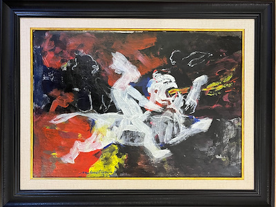 Mehmet Yorulmaz imzalı tablo — Akrilik Boya, 48×35.5 cm, 8.500 TL müzayede satışı