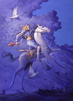 Mahmut Başer imzalı tablo — Akrilik Boya, 100×70 cm, 20.000 TL müzayede satışı