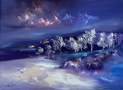 Hüseyin Macar imzalı tablo — Yağlı Boya, 60×80 cm, 6.500 TL müzayede satışı